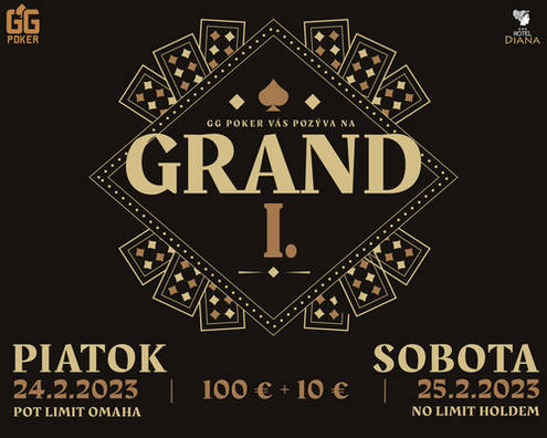 Prvý tohtoročný Grand Weekend v GG Poker v NMnV: V piatok turnaj v Omahe, v sobotu v Holdeme