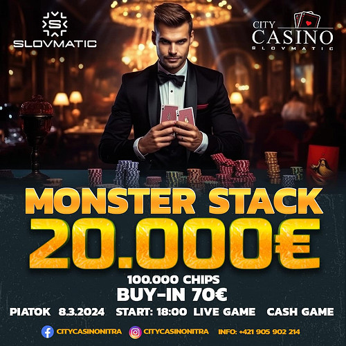 V City Casino Nitra aj tento víkend skvelé turnaje! Spustená je nová tombola o €5.000!