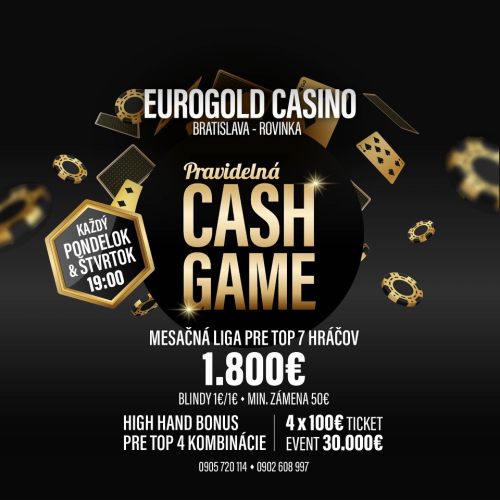 V Rovinke štartuje septembrová cash game liga o 1 800 € a tickety na 30 000 € event