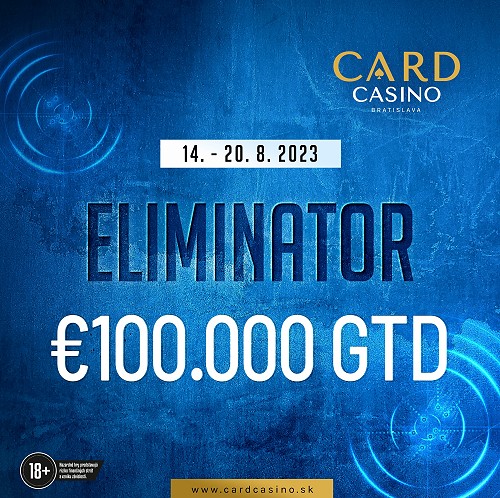 Štartuje Eliminator, K.O. turnaj so 100.000€ GTD