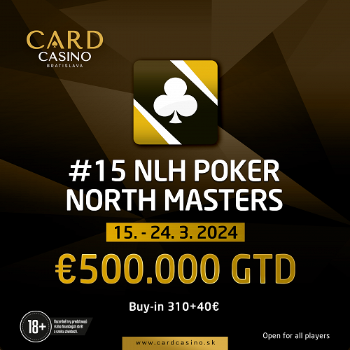 V marci sa vráti nórsky mega festival Poker North Masters 500.000€ GTD!