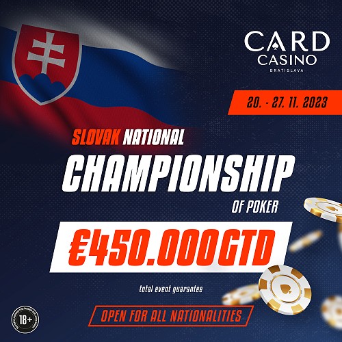 Kto bude kráľ Slovenska? Dnes štartuje National Championship of Poker 450.000€ GTD!