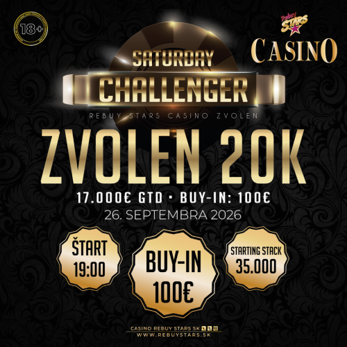 Saturday Challenger vo Zvolene dnes rozdá minimálne €17 000. Začíname o 19:00
