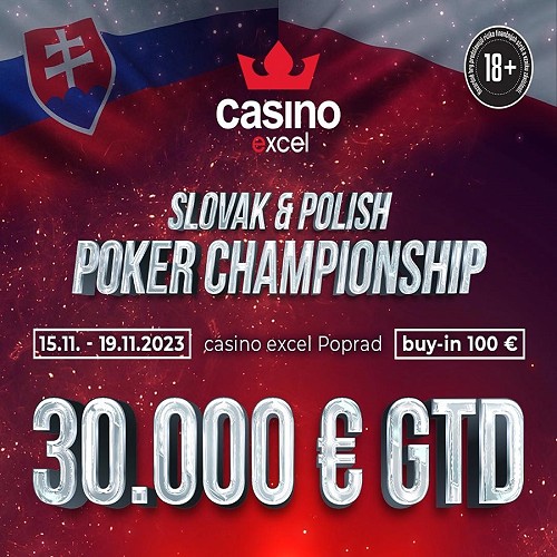 V Poprade hrozí overlay 18.000 €! Využite túto šancu v SLOVAK & POLISH POKER CHAMPIONSHIP