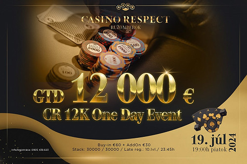 V ružomberskom Casino Respect už tento piatok o garantovaných €12.000!