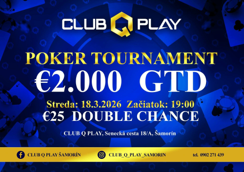 €2.000 GTD v Club Q Play: Stredajší Double Chance s flexibilnou štruktúrou