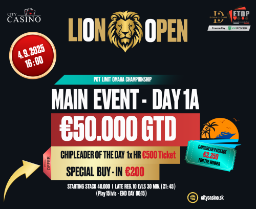 Flight 1A LION OPEN MAIN EVENT štartuje už dnes v Nitre!