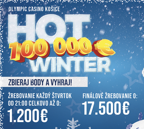 Bohatá októbrová ponuka košického Olympicu: Okrem turnajov prebieha aj akcia Hot Winter