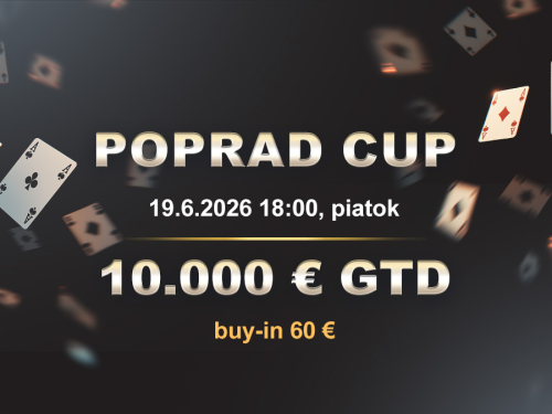 POPRAD CUP už dnes v casine excel Poprad. V hre je garancia 10.000 €