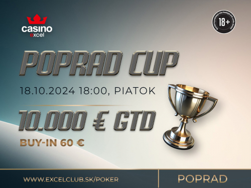 POPRAD CUP bude už dnes v casine excel Poprad garantovať 10.000 €!