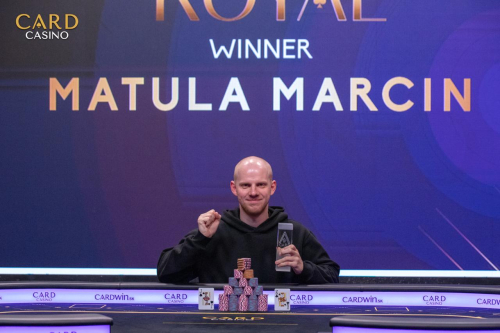 Royal Main Event v Card Casino ovládl Polák Marcin Matula a odnáší si €24.500